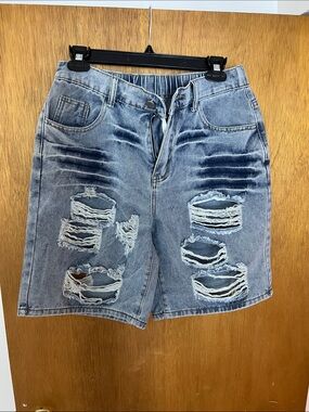 Ladies jean shorts. Size Medium. Brand new, never worn.